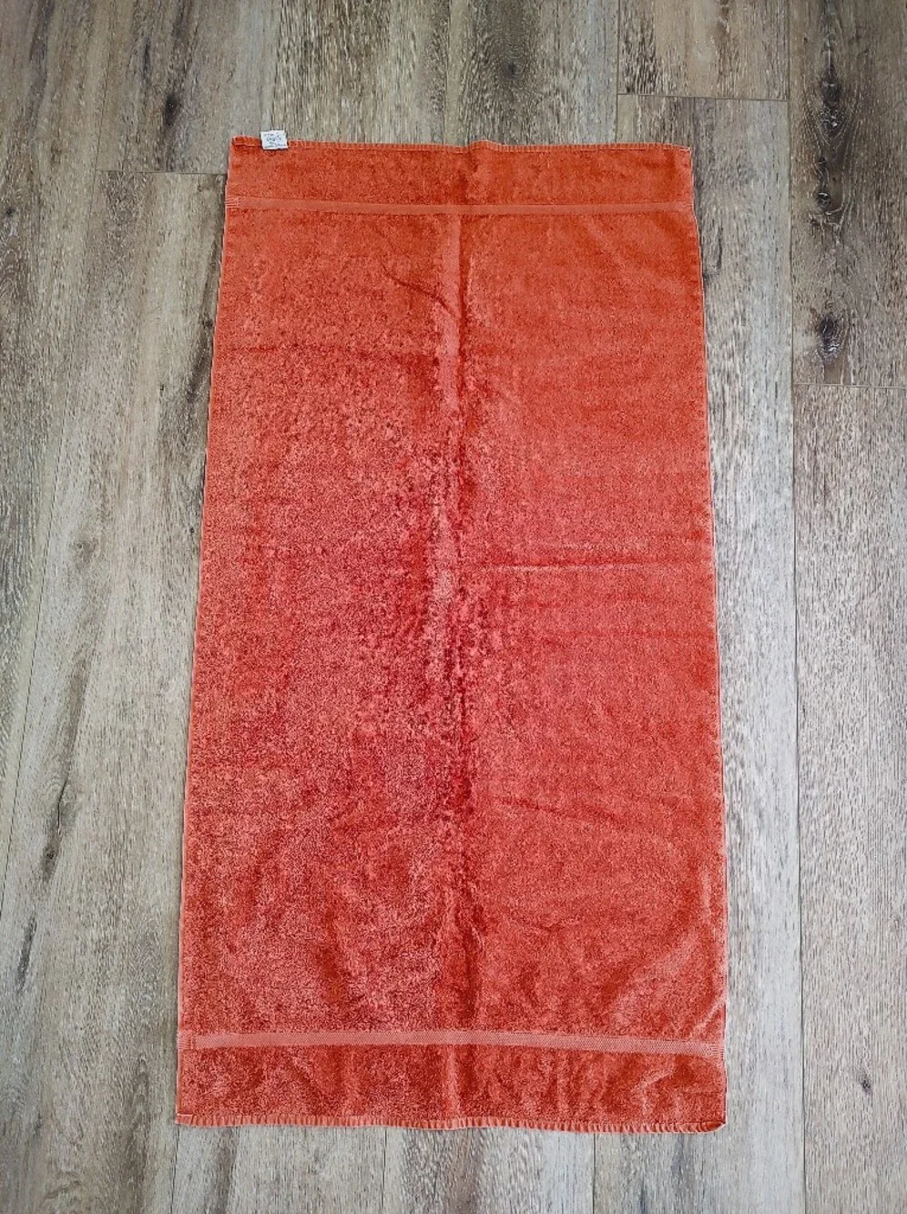 Vintage Royal Family By Cannon Orange 80s Bath Towel Cotton Made In USA